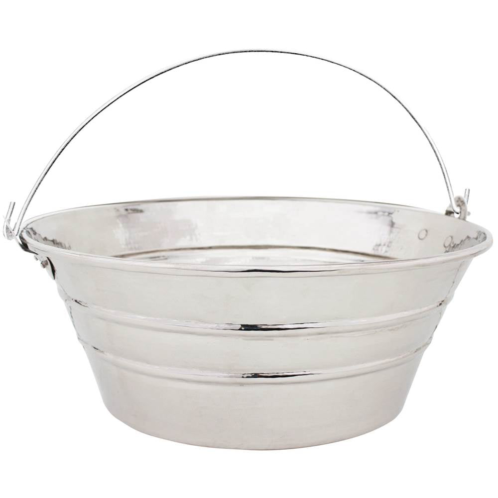 Linkasink - Hammered Bucket Sink - Polished Nickel