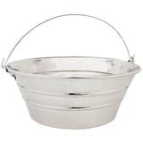 Linkasink - Hammered Bucket Sink - Polished Nickel