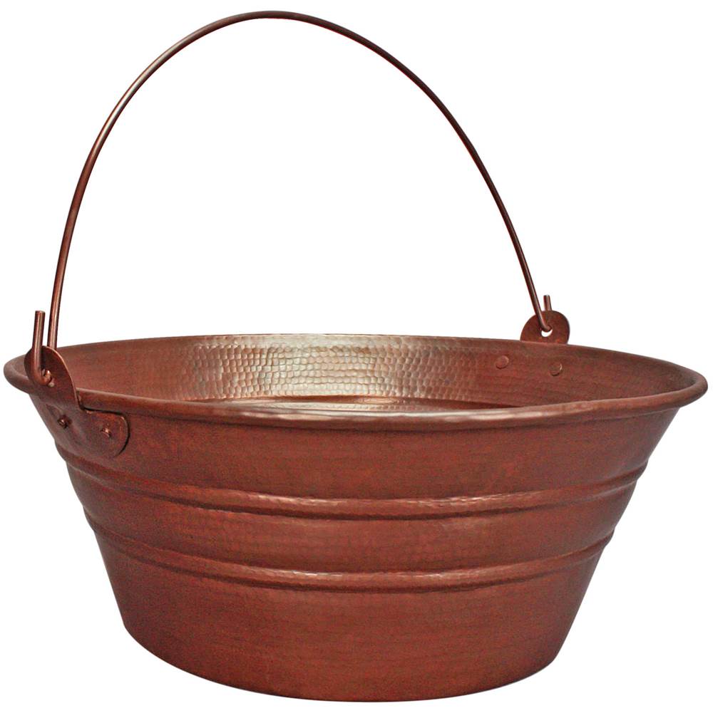Linkasink - Hammered Bucket Sink - Weathered Copper