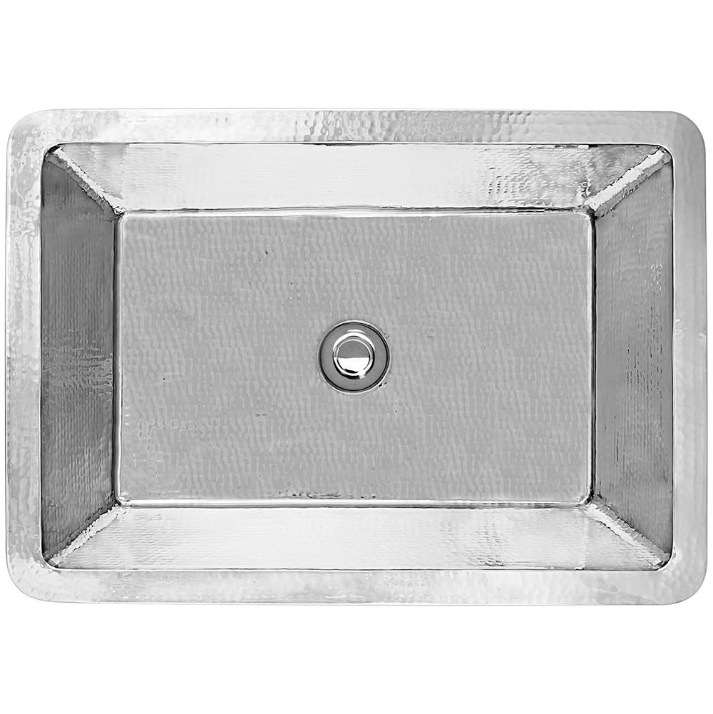Linkasink - Hammered Rectangular Box Sink - Polished Stainless Steel