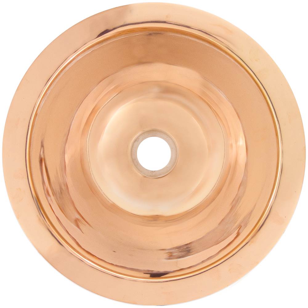 Linkasink - Smooth Small Round - Polished Unlacquered Rose Gold,Copper