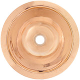 Linkasink - Smooth Small Round - Polished Unlacquered Rose Gold,Copper