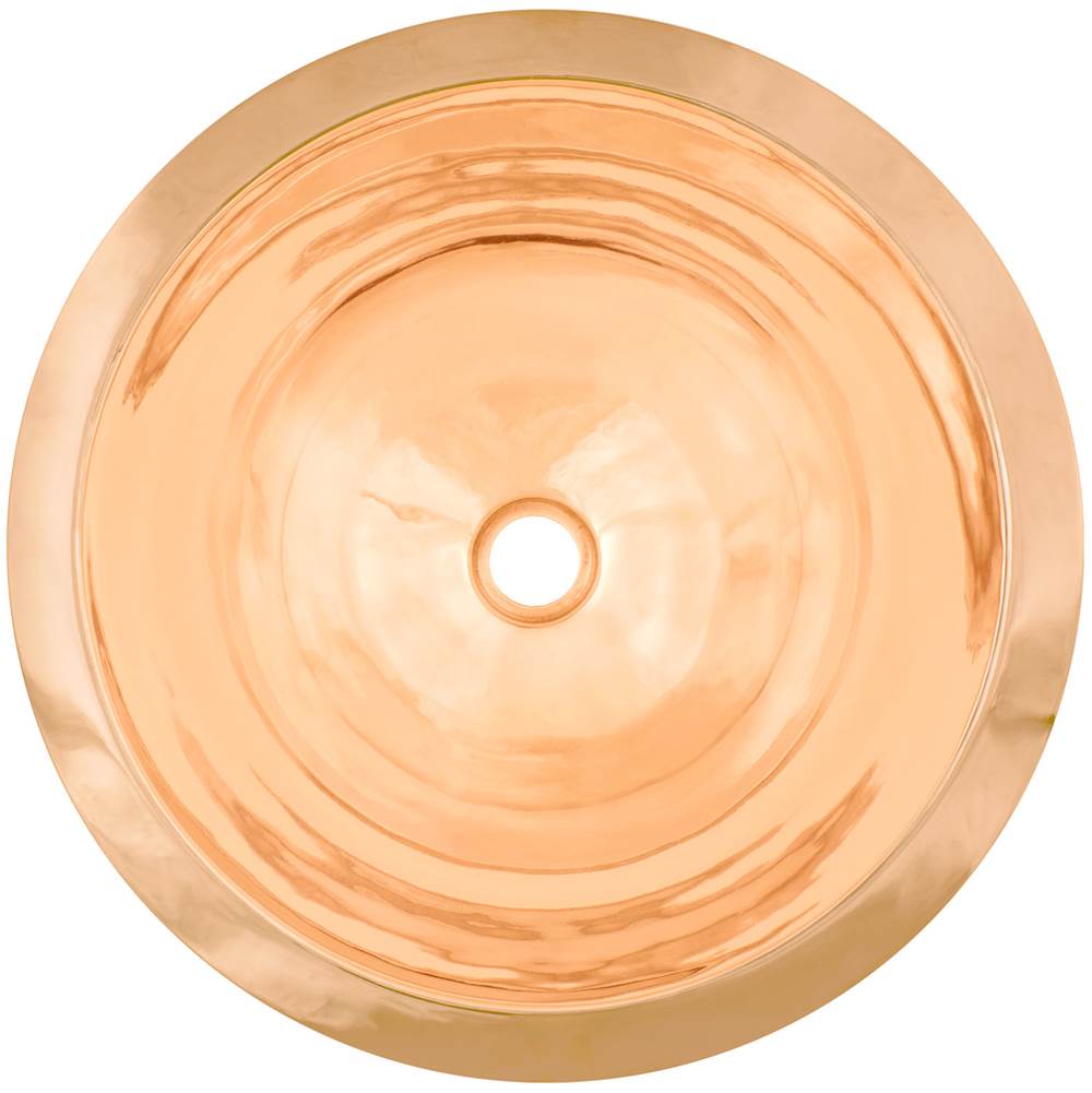 Linkasink - Smooth Large Round - Polished Unlacquered Rose Gold,Copper