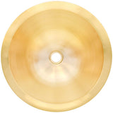 Linkasink - Smooth Large Round - Satin Unlacquered Brass