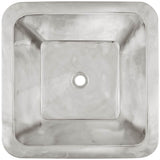 Linkasink - Smooth Large Square 1.5'' drain opening - Polished Stainless Steel
