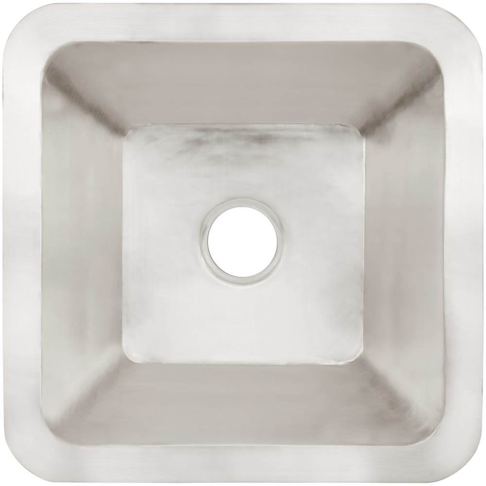 Linkasink - Smooth Large Square 3.5'' drain opening - Satin Stainless Steel