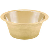 Smooth Small Round Flat Bottom Bar/Utility, 3.5'' drain opening