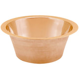 Smooth Small Round Flat Bottom Bar/Utility, 3.5'' drain opening
