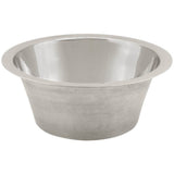 Smooth Small Round Flat Bottom Bar/Utility, 3.5'' drain opening