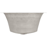 Smooth Small Round Flat Bottom Bar/Utility, 3.5'' drain opening
