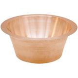 Smooth Small Round Flat Bottom Bar/Utility, 3.5'' drain opening