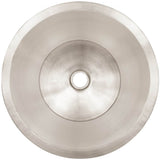 Linkasink - Smooth Small Round Flat Bottom Bar/Utility, 1.5'' drain opening - Satin Stainless Steel