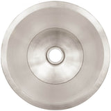 Linkasink - Smooth Small Round Flat Bottom Bar/Utility, 2'' drain opening - Satin Stainless Steel