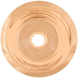 Linkasink - Smooth Small Round Flat Bottom Bar/Utility, 3.5'' drain opening - Polished Unlacquered Rose Gold