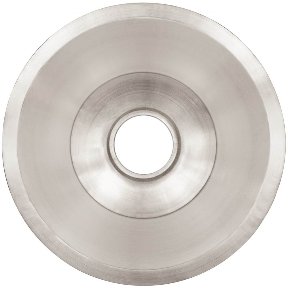 Linkasink - Smooth Small Round Flat Bottom Bar/Utility, 3.5'' drain opening - Satin Stainless Steel