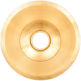 Linkasink - Smooth Small Round Flat Bottom Bar/Utility, 3.5'' drain opening - Satin Unlacquered Brass