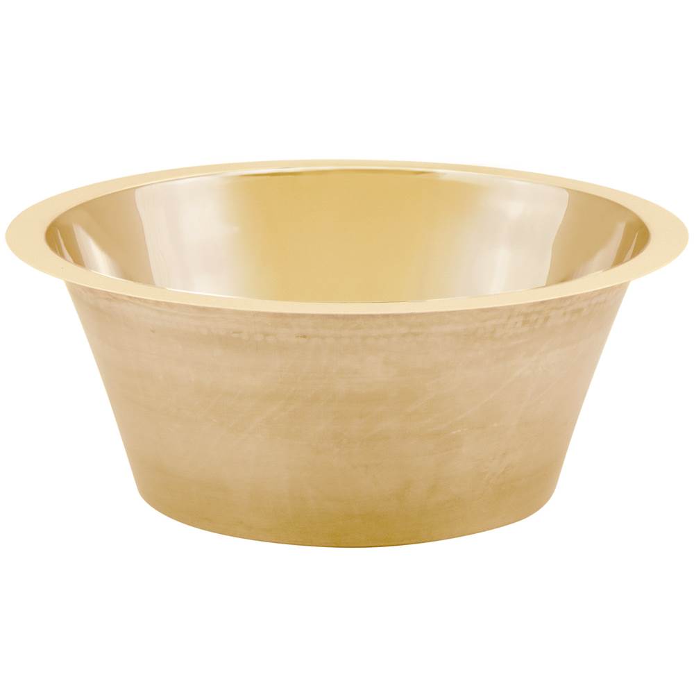 Smooth Large Round Flat Bottom Bar/Utility, 2'' drain opening