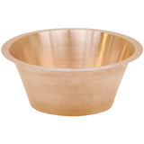 Smooth Large Round Flat Bottom Bar/Utility, 3.5'' drain opening