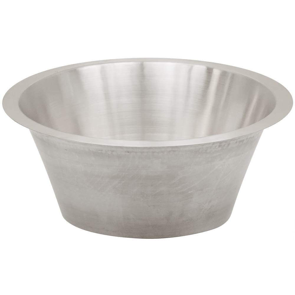 Smooth Large Round Flat Bottom Bar/Utility, 2'' drain opening