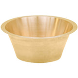 Smooth Large Round Flat Bottom Bar/Utility, 2'' drain opening