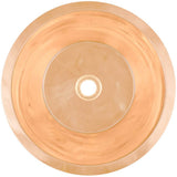 Linkasink - Smooth Large Round Flat Bottom Bar/Utility, 2'' drain opening - Polished Unlacquered Rose Gold