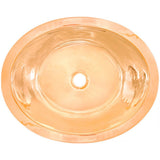 Linkasink - Smooth Oval - Polished Unlacquered Rose Gold