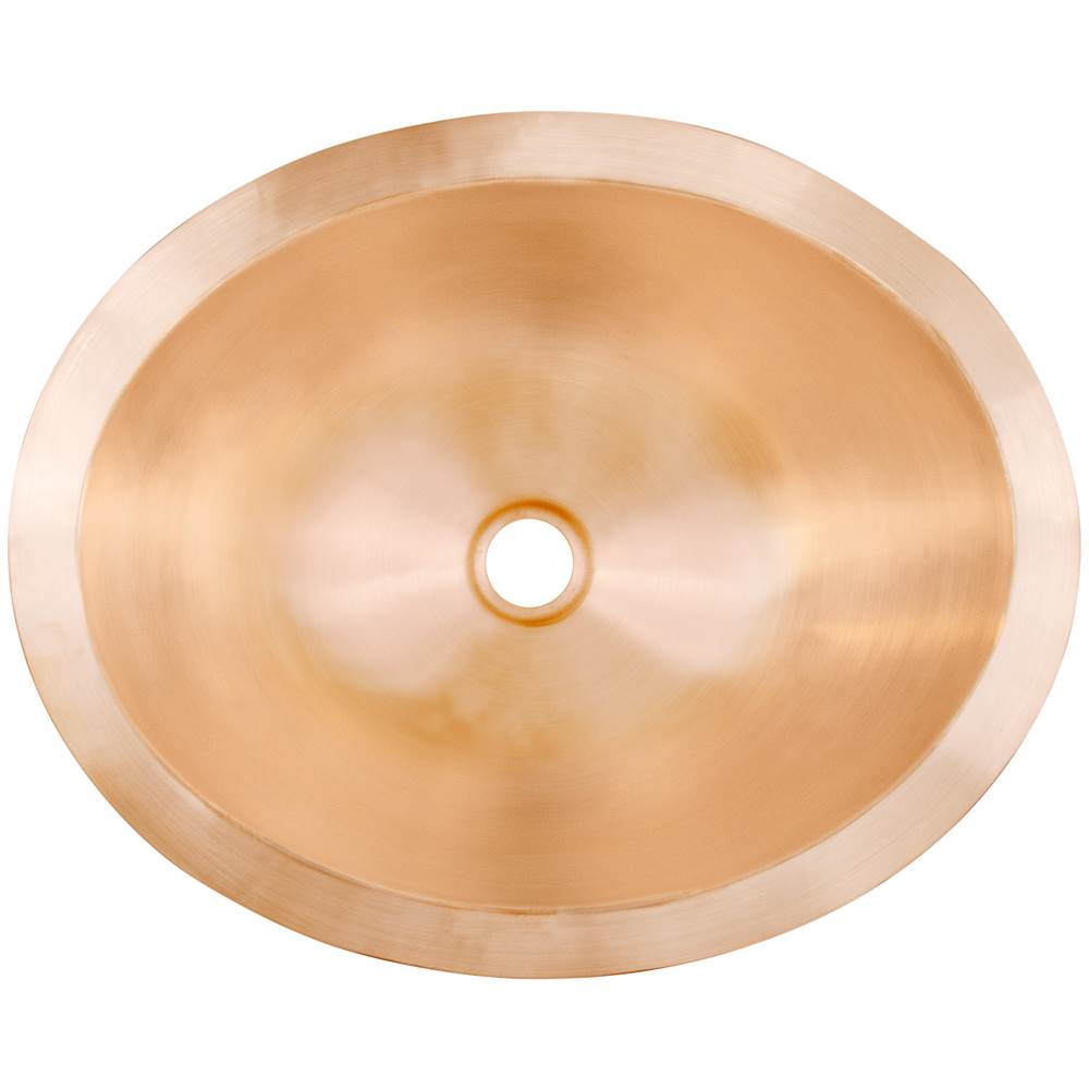 Linkasink - Smooth Oval - Satin Unlacquered Rose Gold