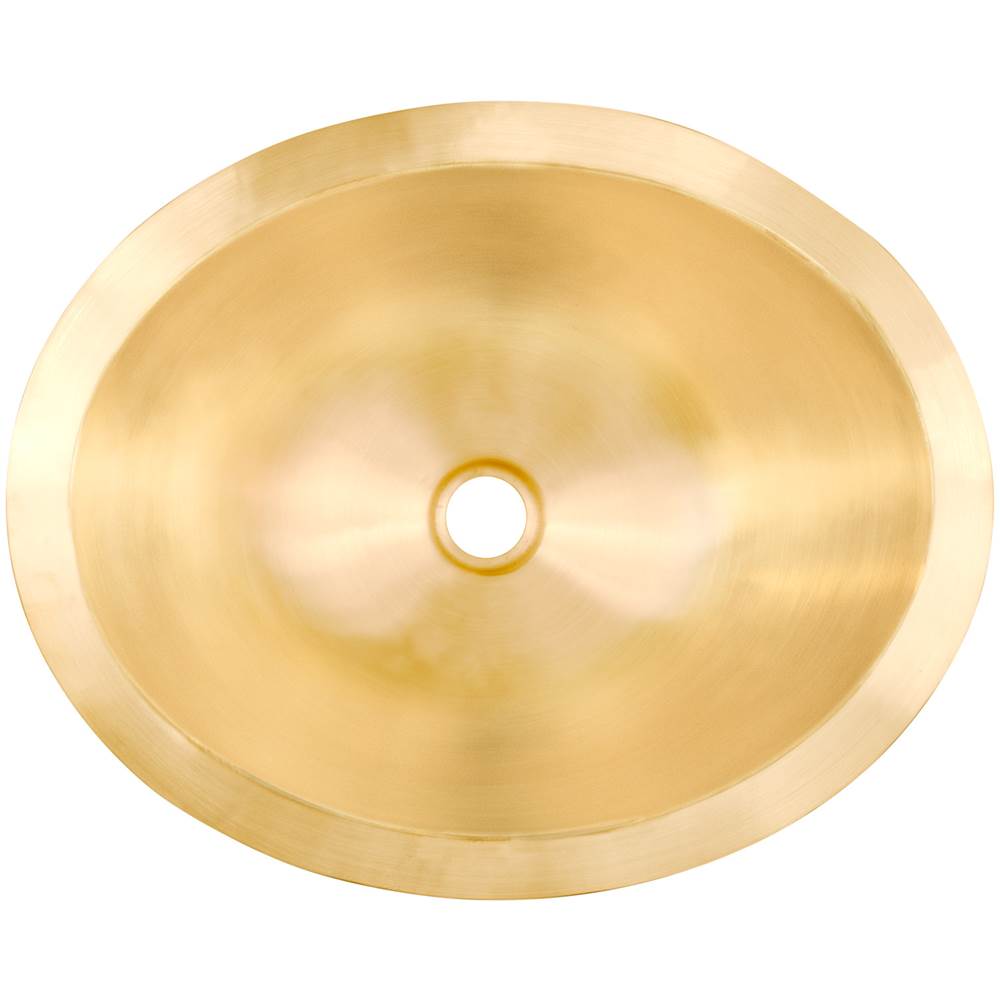 Linkasink - Smooth Oval - Satin Unlacquered Brass