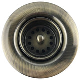 Linkasink - Brass Construction with Unlacquered Living Finish - Antique Bronze