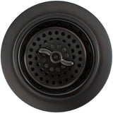 Linkasink - Brass Construction with Unlacquered Living Finish - Dark Bronze