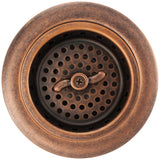 Linkasink - Brass Construction, PVD Plated - Weathered Copper