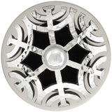 Linkasink - Maze Grid with Sphere Screw - Polished Hammered Stainless Steel