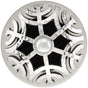 Linkasink - Maze Grid with Sphere Screw - Polished Hammered Stainless Steel
