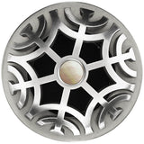 Linkasink - Maze Grid with Mother of Pearl Screw - Satin Smooth Stainless Steel