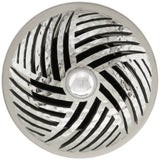 Linkasink - Herringbone Grid with Sphere Screw - Polished Hammered Stainless Steel