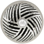 Linkasink - Herringbone Grid with Sphere Screw - Polished Hammered Stainless Steel