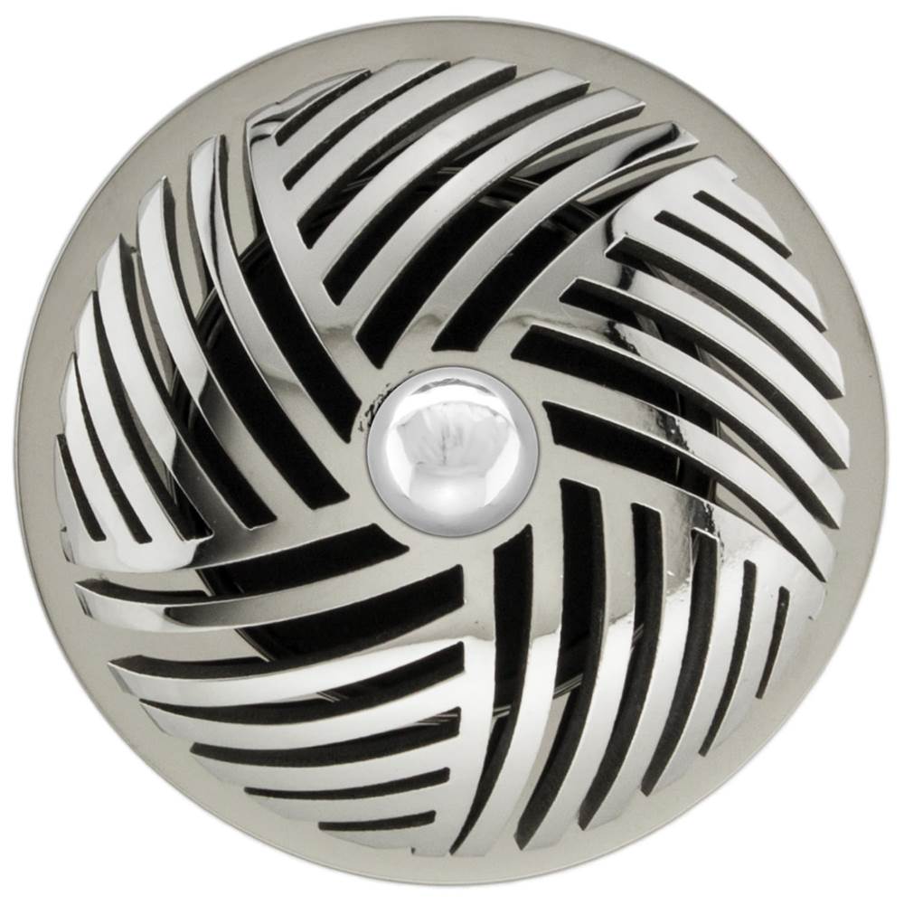 Linkasink - Herringbone Grid with Sphere Screw - Polished Smooth Stainless Steel