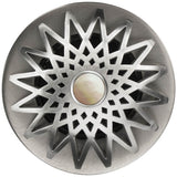 Linkasink - Star Grid with Mother of Pearl Screw - Satin Smooth Stainless Steel