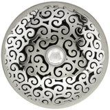 Linkasink - Swirl Grid with Sphere Screw - Polished Smooth Stainless Steel