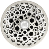 Linkasink - Loop Grid with Sphere Screw - Polished Hammered Stainless Steel