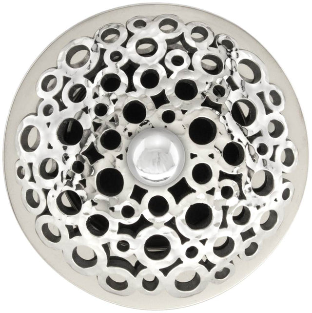 Linkasink - Loop Grid with Sphere Screw - Polished Hammered Stainless Steel