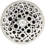 Linkasink - Loop Grid with Sphere Screw - Polished Hammered Stainless Steel