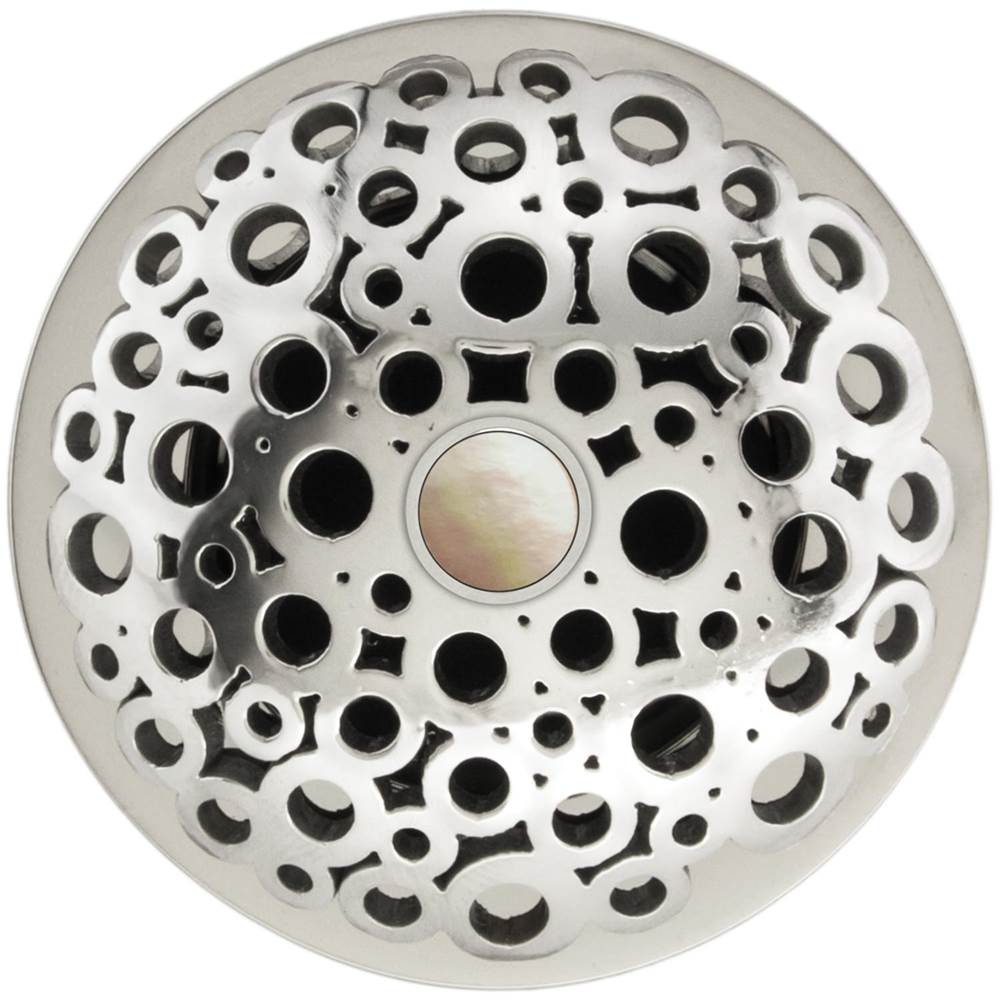 Linkasink - Loop Grid with Mother of Pearl Screw - Polished Smooth Stainless Steel