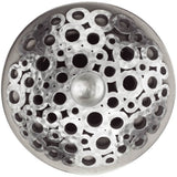 Linkasink - Loop Grid with Sphere Screw - Satin Hammered Stainless Steel