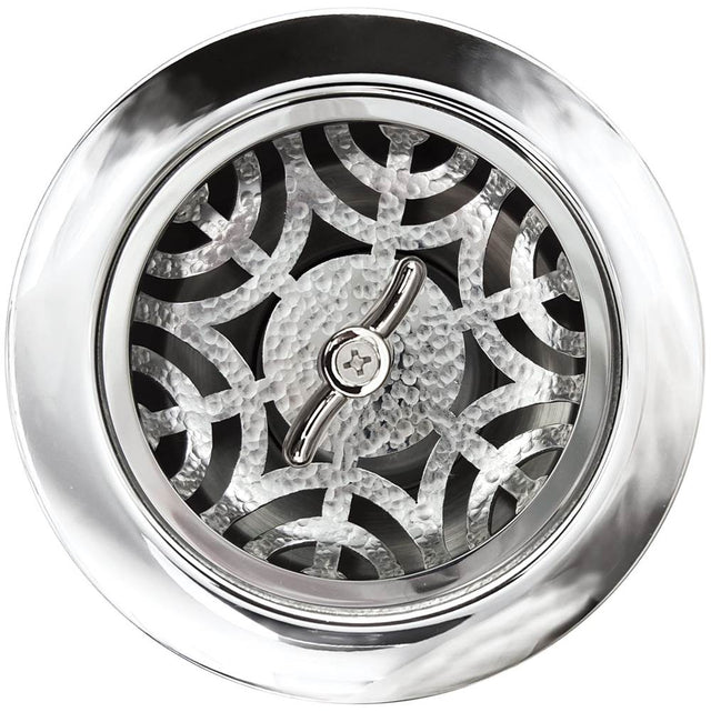 Linkasink - Maze Basket with Twist Nut - Polished Hammered Finish