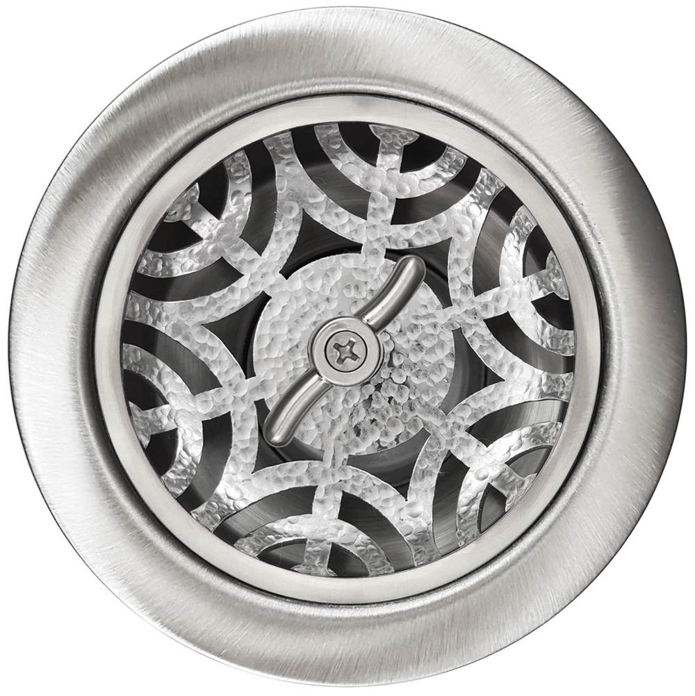 Linkasink - Maze Basket with Twist Nut - Satin Hammered Finish