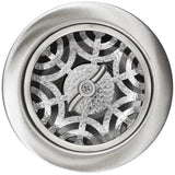 Linkasink - Maze Basket with Twist Nut - Satin Hammered Finish