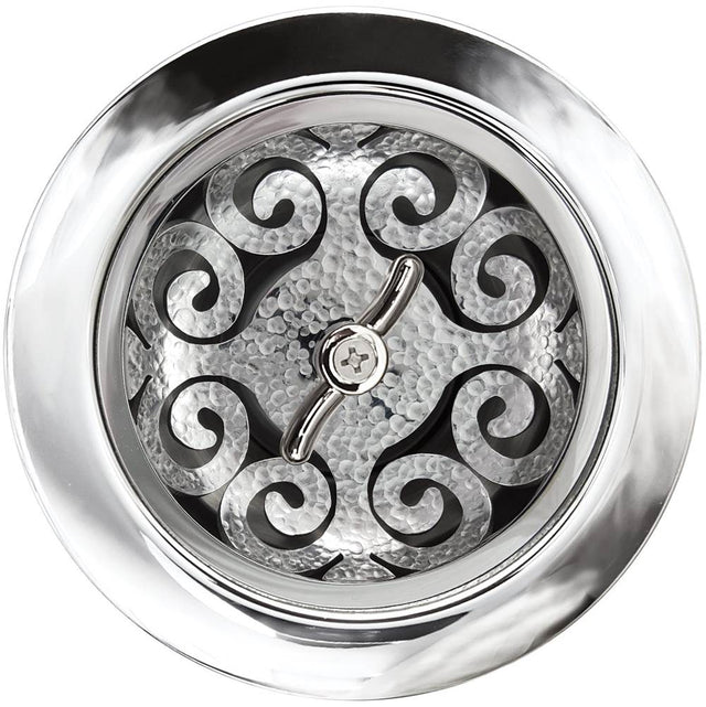 Linkasink - Hawaiian Quilt Basket with Twist Nut - Polished Hammered Finish