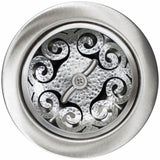 Linkasink - Hawaiian Quilt Basket with Twist Nut - Satin Hammered Finish