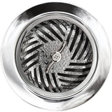 Linkasink - Herringbone Basket with Twist Nut - Polished Hammered Finish